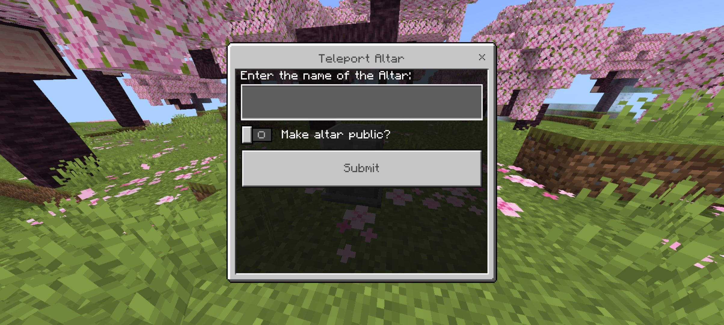 Teleportation UI interface