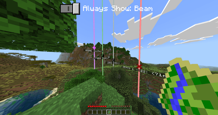 Always show waypoint beam