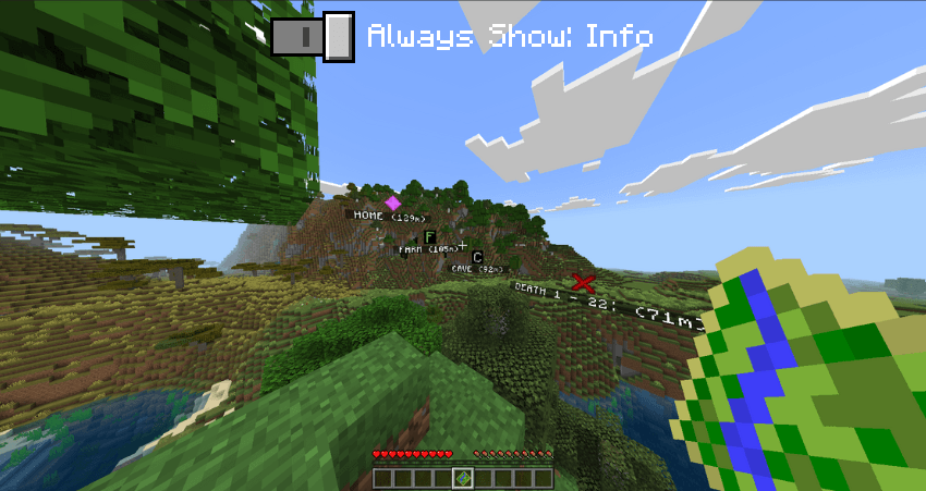 Always show waypoint info