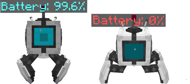 Drone battery display