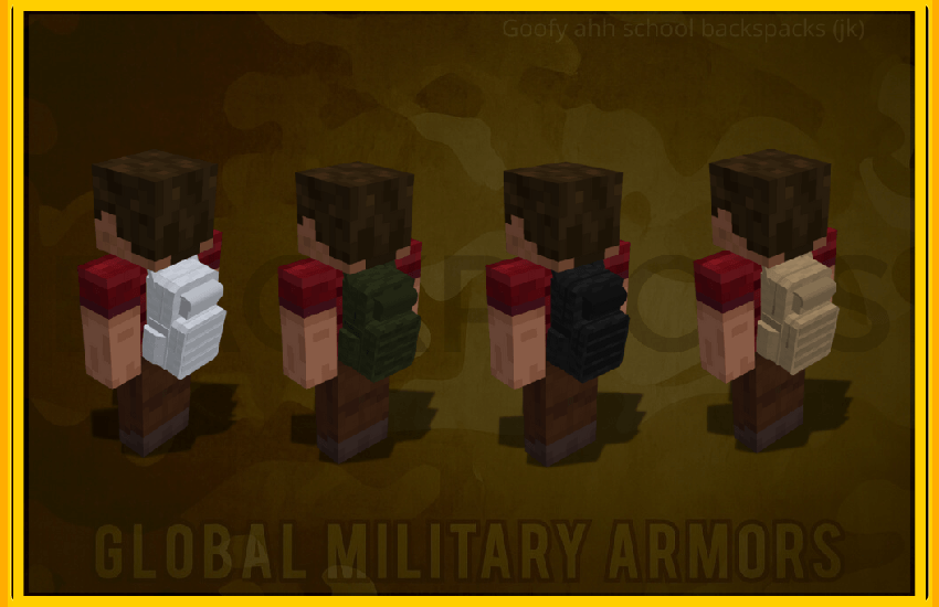 Backpacks worn in foot slot