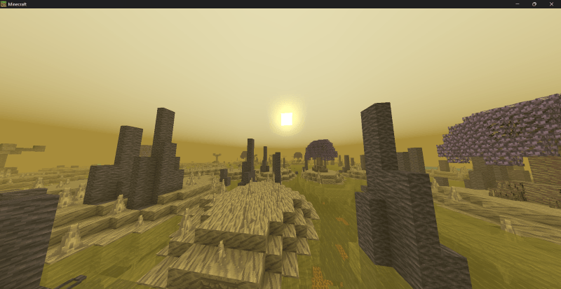 Thermal Seas biome with magma pools
