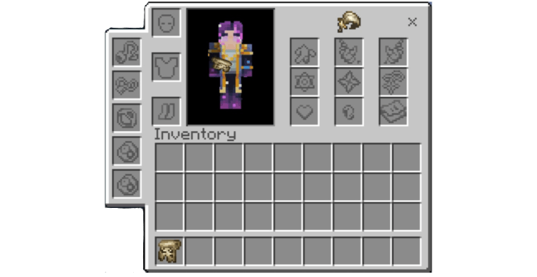 Trinket menu and slots