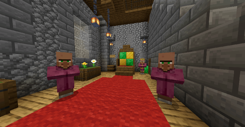 Crafting materials and decorative blocks.