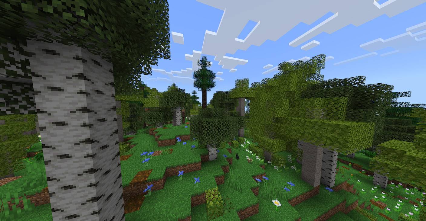 New biome scenery introduced by the mod.