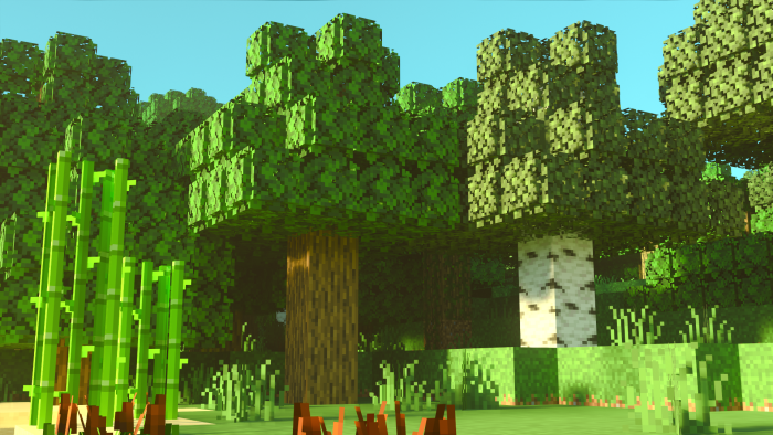 The leaves have an improved model and look bushy