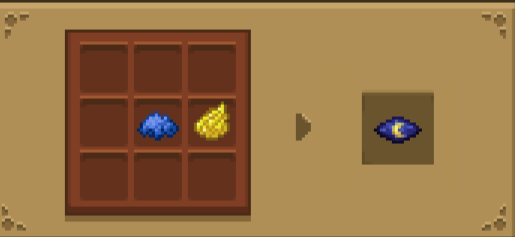 Crafting recipe for Night Vision toggle item