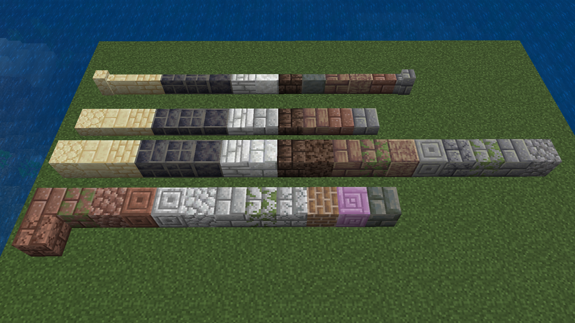 New blocks and materials