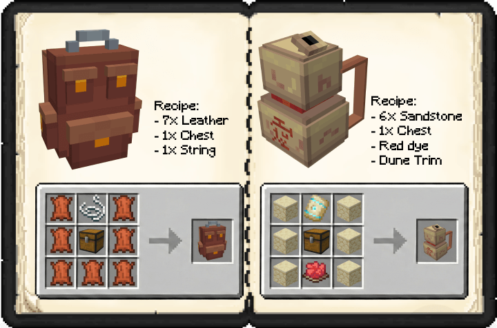 Crafting recipe example 1
