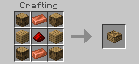 Blocky Furniture Crate Recipe