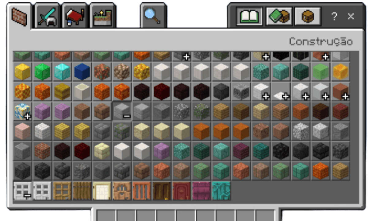 Cheats and secret items in the creative menu — screenshot 1