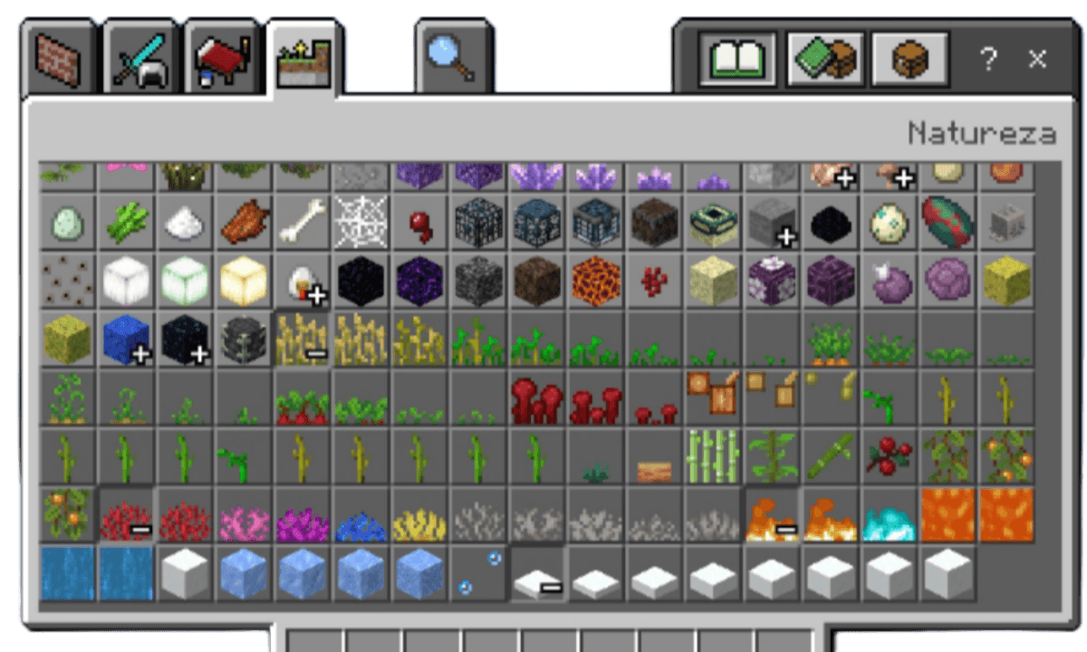 Cheats and secret items in the creative menu — screenshot 1