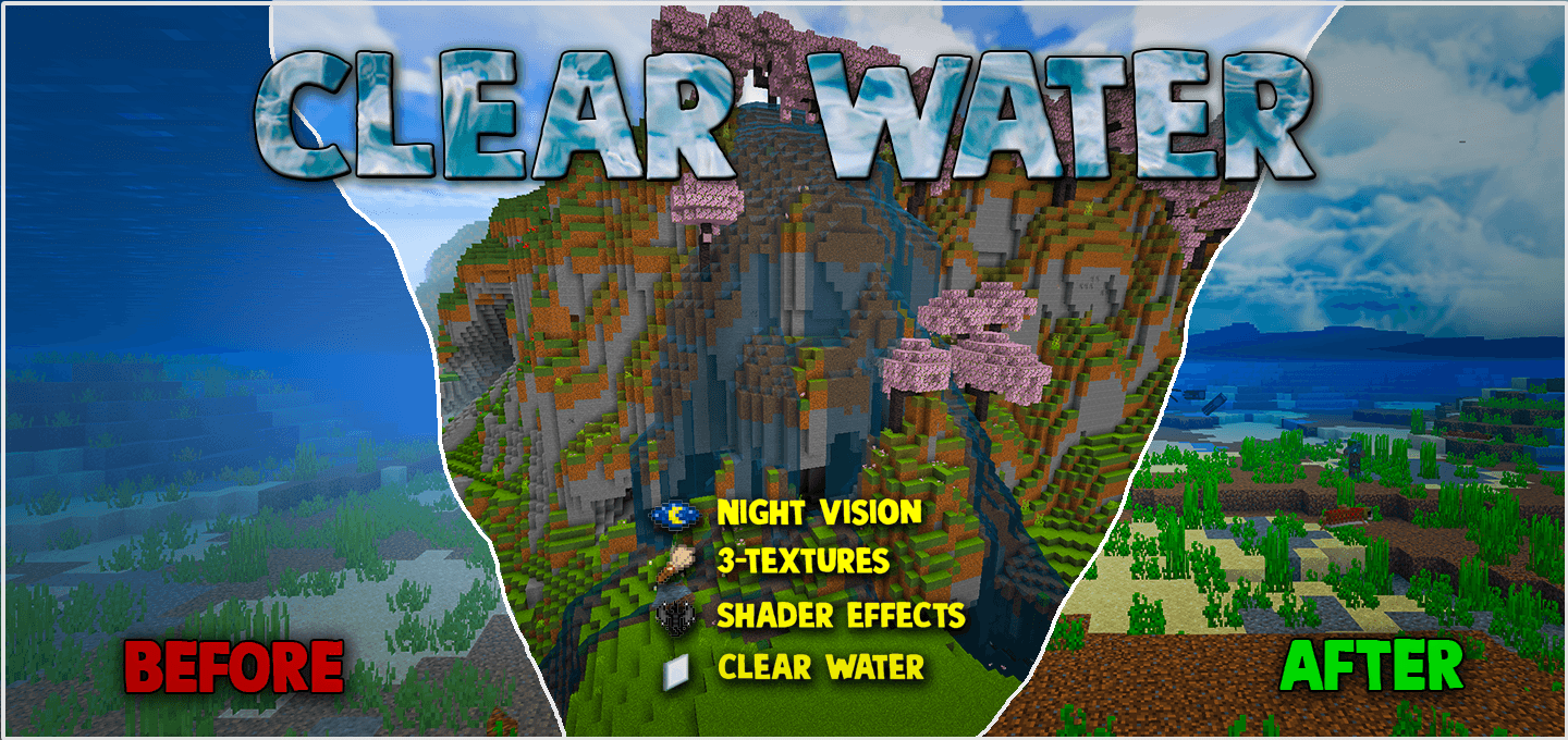 Clear Water Texture Pack — screenshot 1