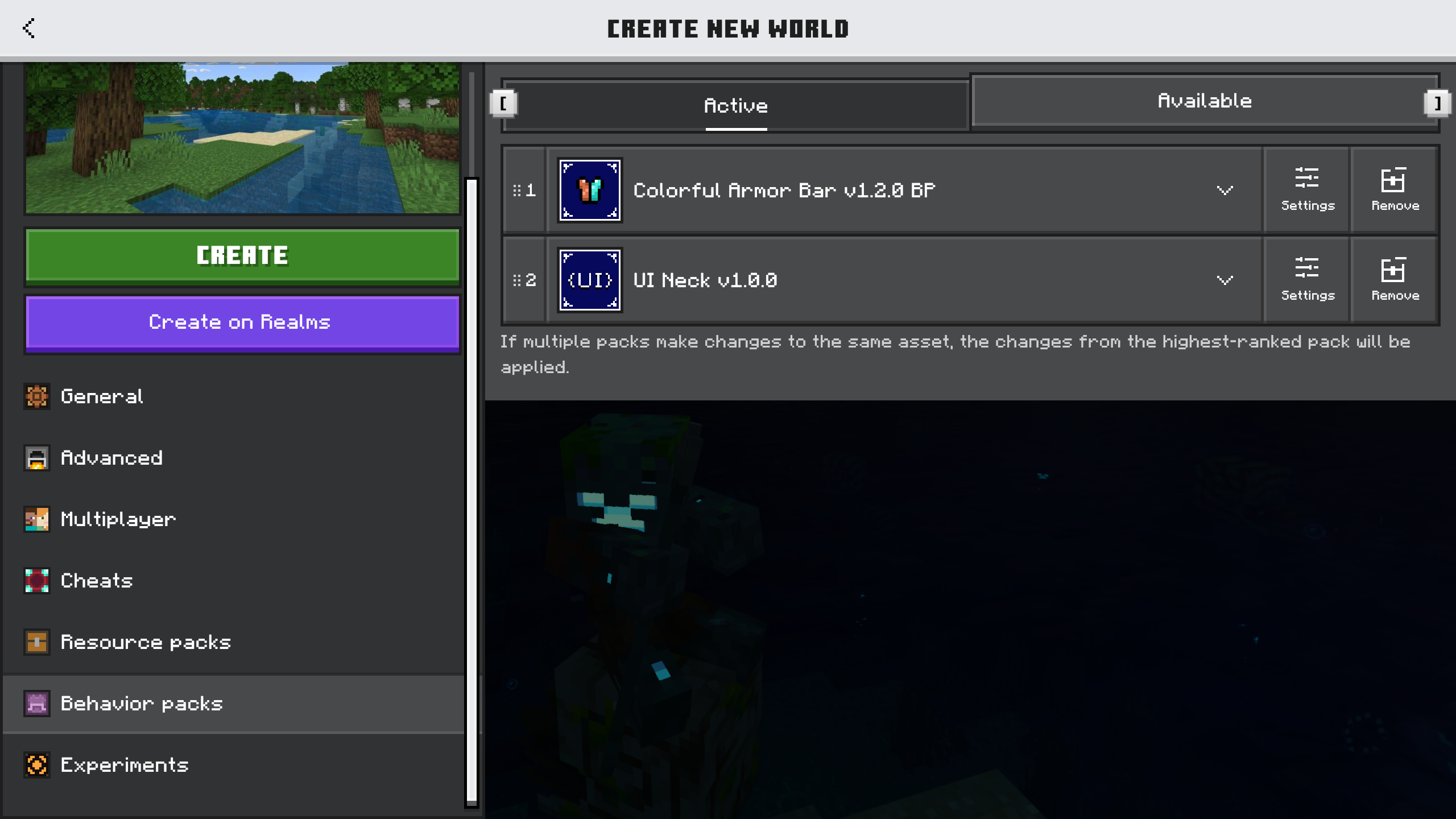 UI Neck addon requirement