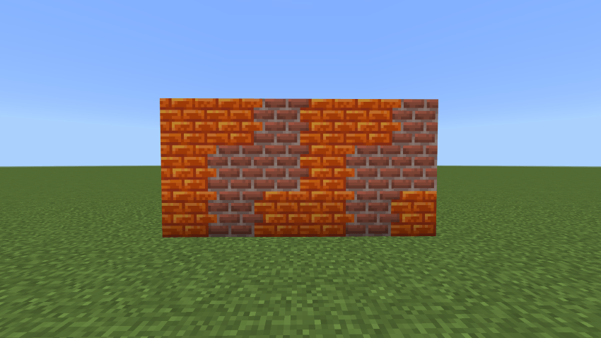 Connected bricks and resin bricks