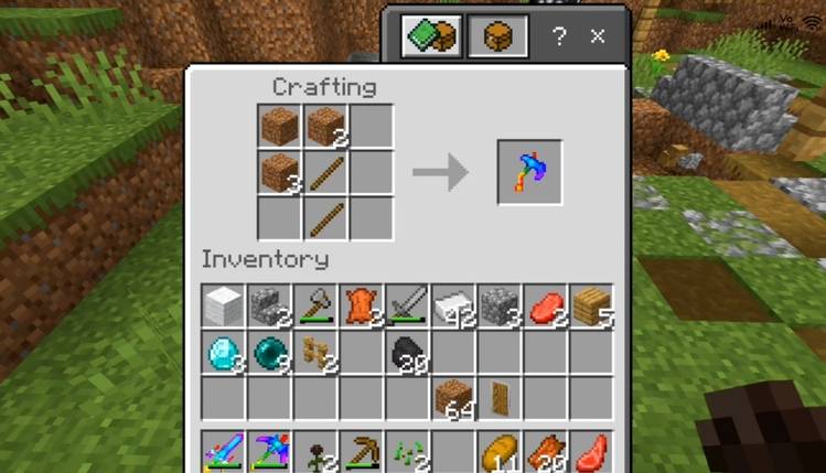 Super Axe crafting recipe