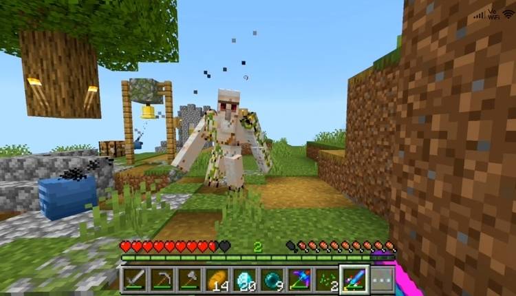 Super Sword spawning wither skulls
