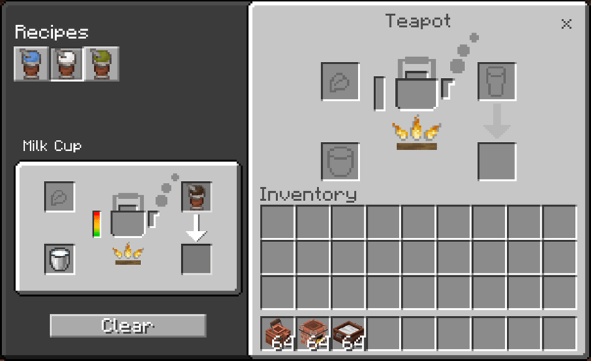 Kitchen furniture and cooking blocks in DecoDrop