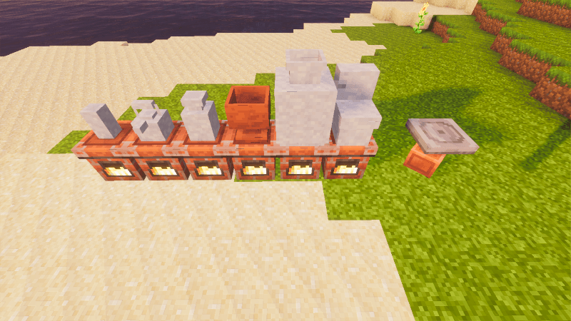 Clay items baking on a Rustic Furnace