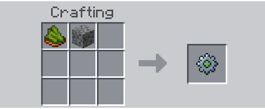 Configs Menu crafting recipe