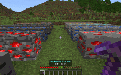 Vein Miner activation demonstration