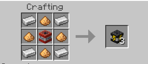 Lightning TNT crafting recipe