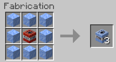 Ice TNT crafting recipe