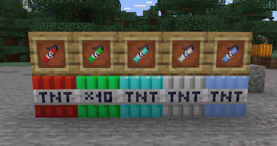 Various TNT dynamites