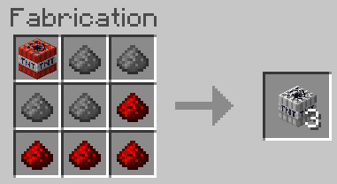 Instant TNT crafting recipe