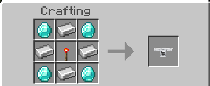 Drone crafting recipe