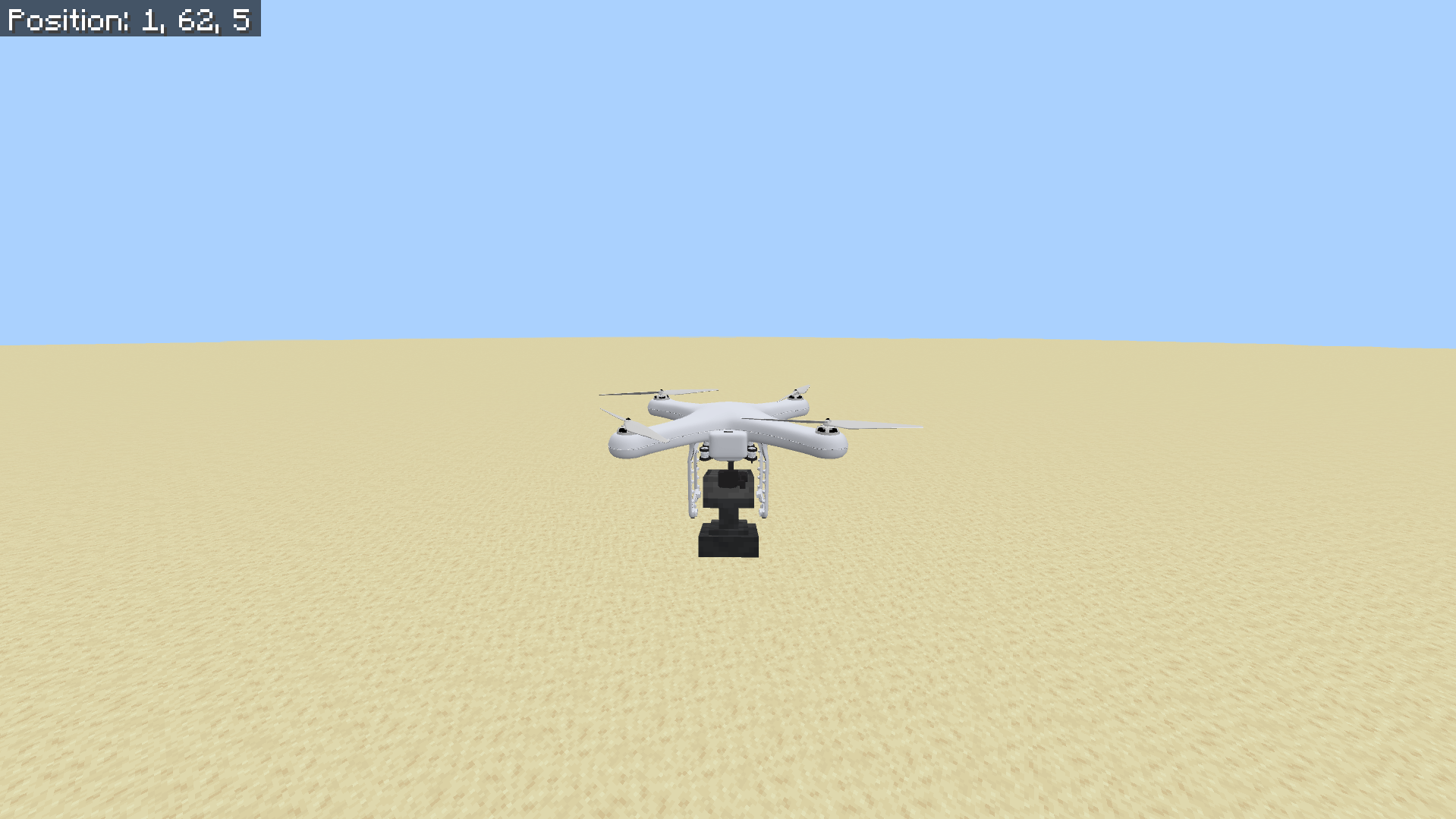 Drone holding TNT
