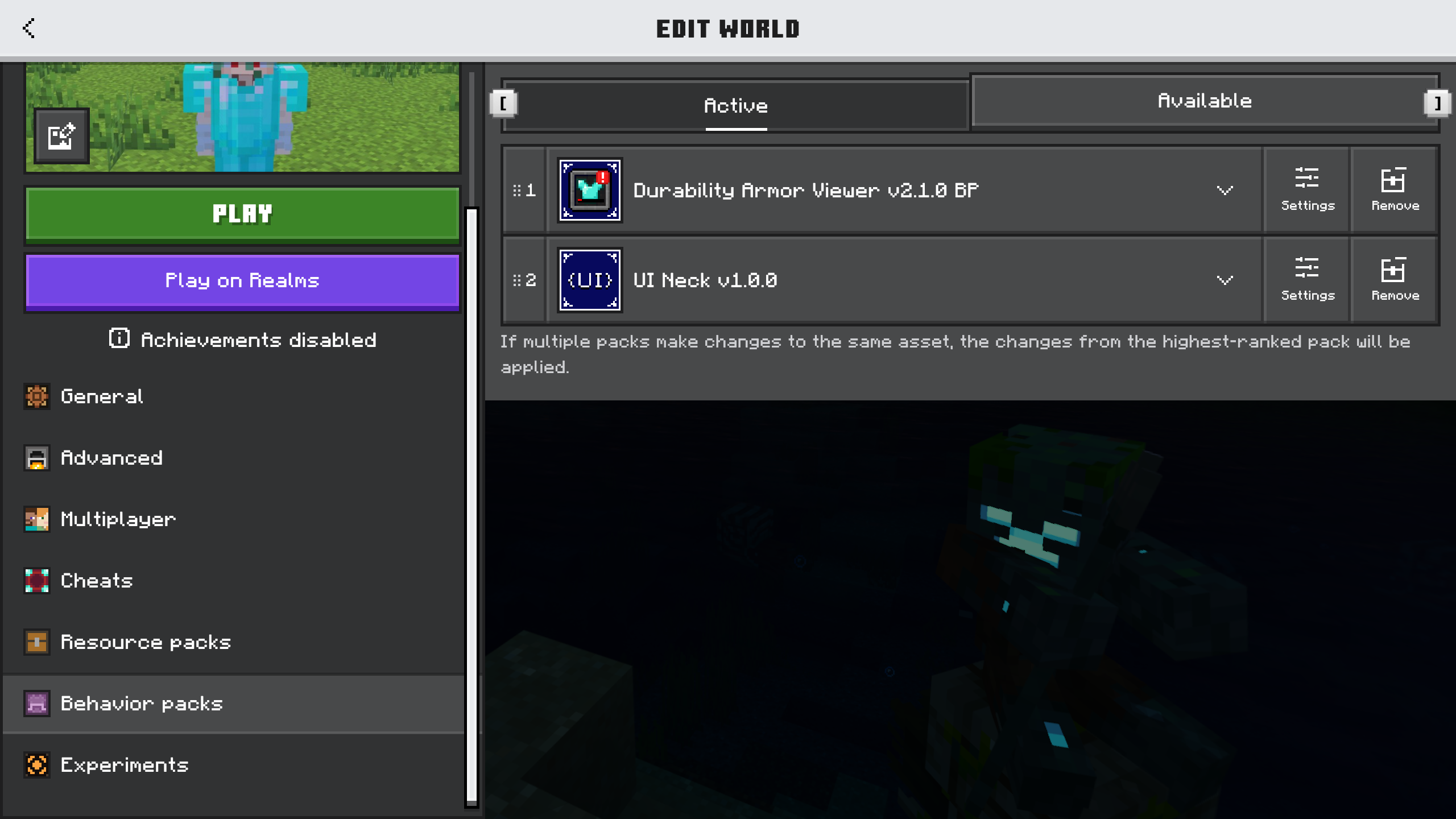 UI Neck addon screenshot
