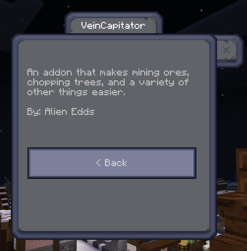 Screenshot of tree chopping feature