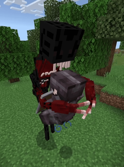 Infected Enderman dangerous mob.
