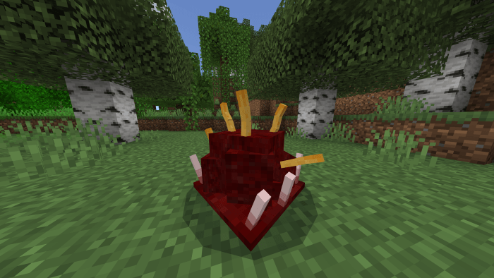 Parasite meat nest in Minecraft.