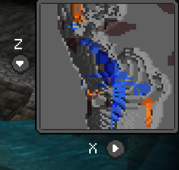 Cave mode display examples