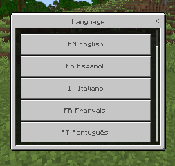 Language support in settings