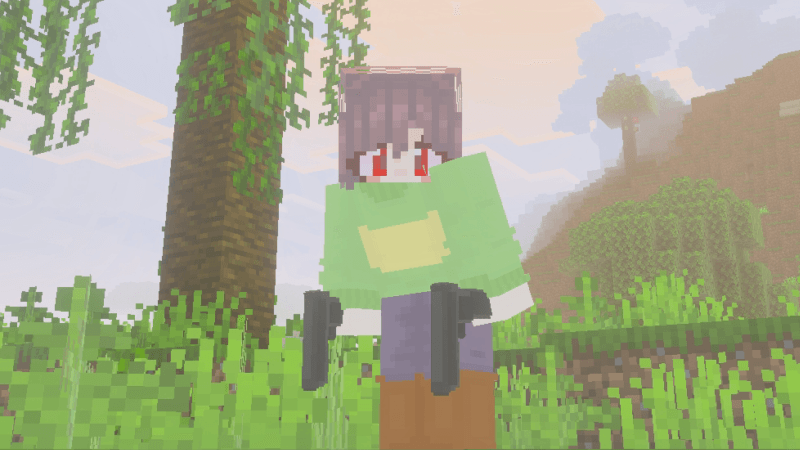 Dual gun wielding in Minecraft