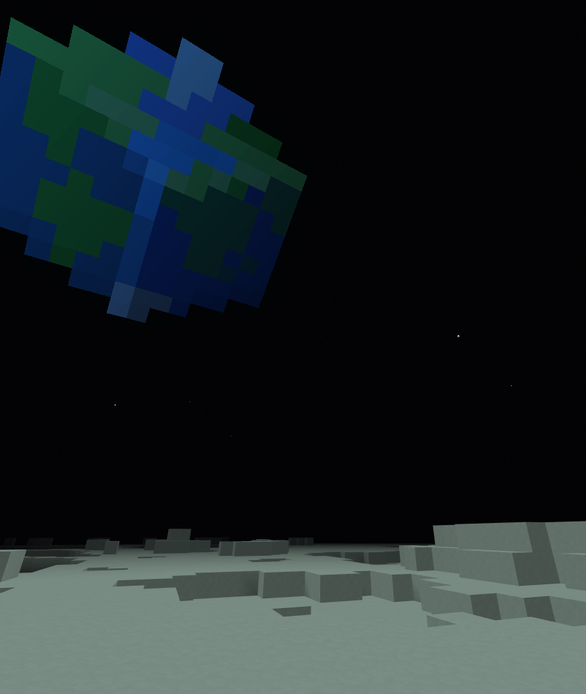 Moon dimension landscape