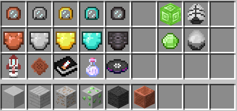 Meteorite Fragments and moon blocks