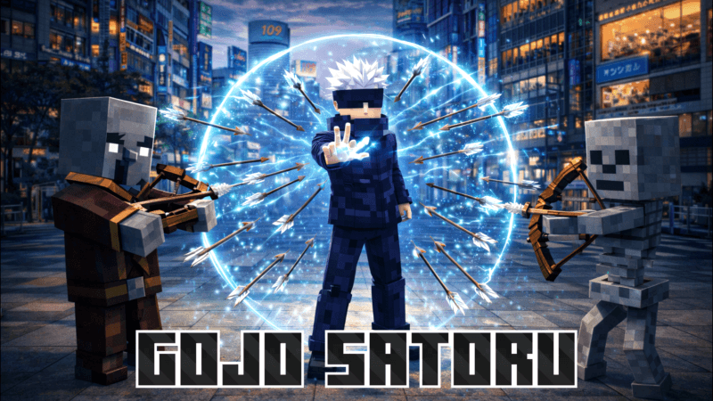 Gojo Satoru showcasing his abilities