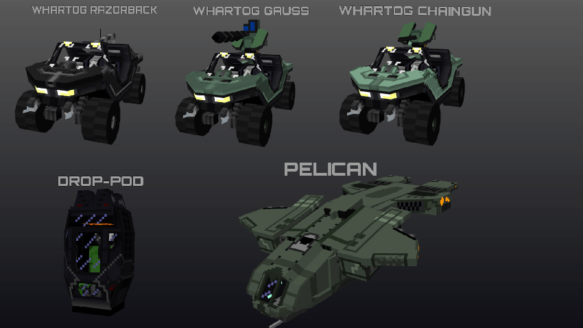 Pelican dropship in action