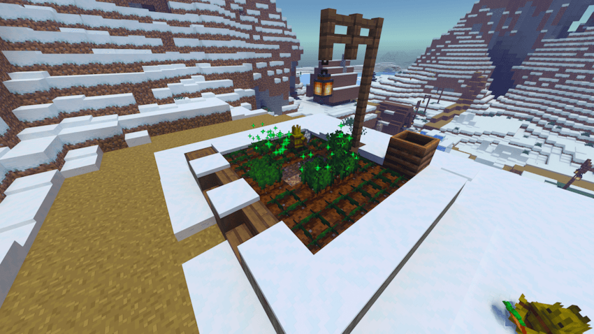 Hay Golem working on crops