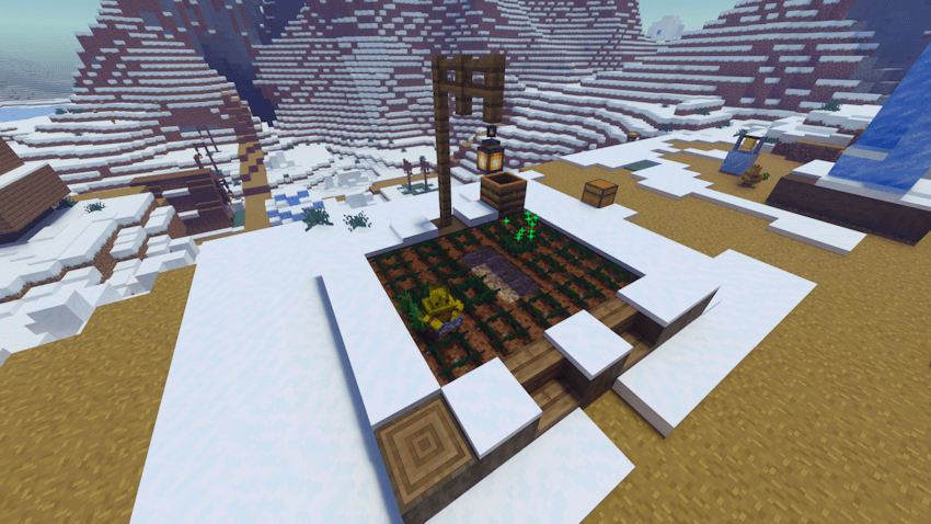 Hay Golem holding Bone Meal