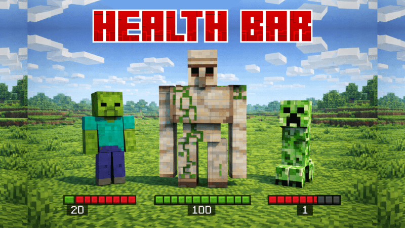 Health Bar color-coded display example