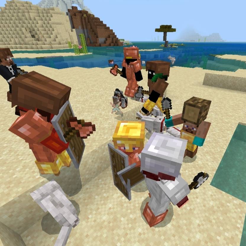 AI player targeting hostile mobs