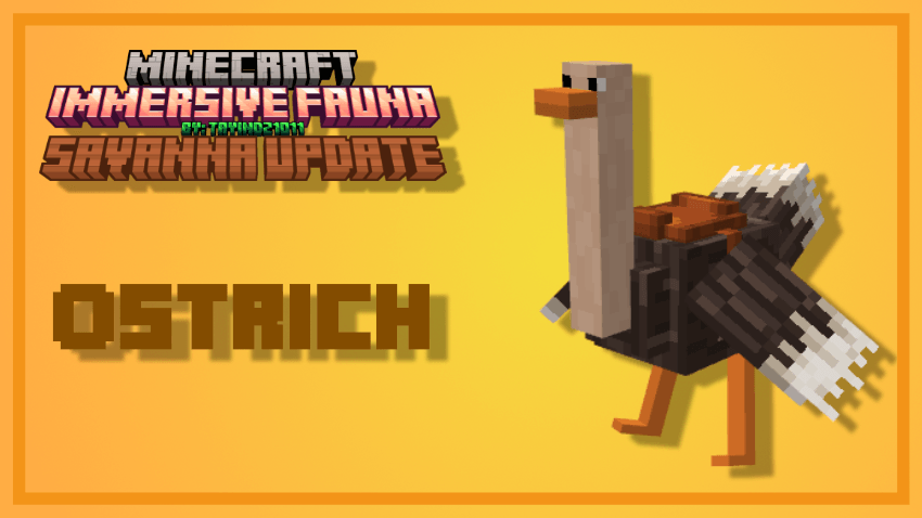 Ostrich mob in savanna biome