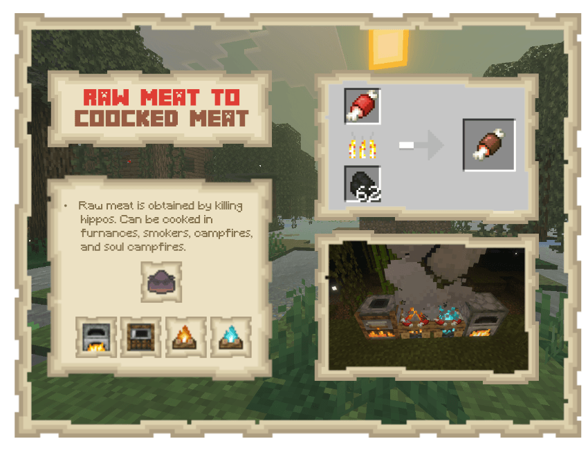 Crafting recipes