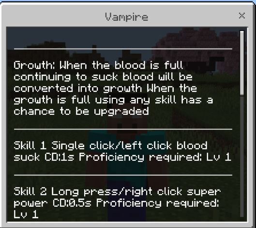 Vampire abilities