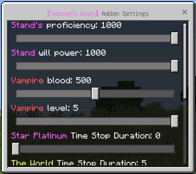 Command usage example